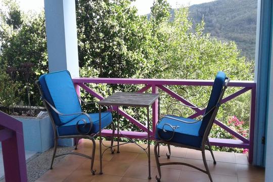 Sitting area by pool